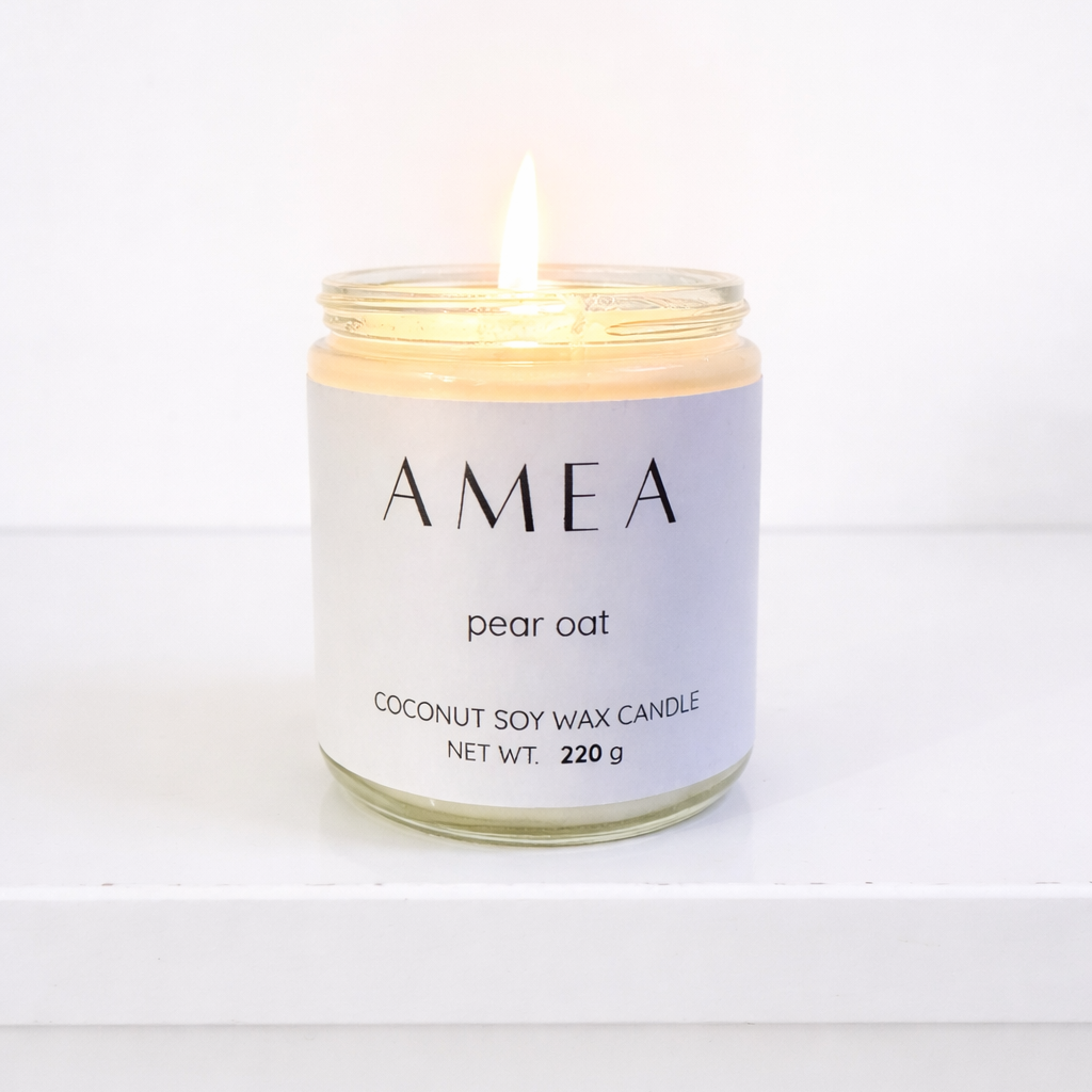 pear oat candle