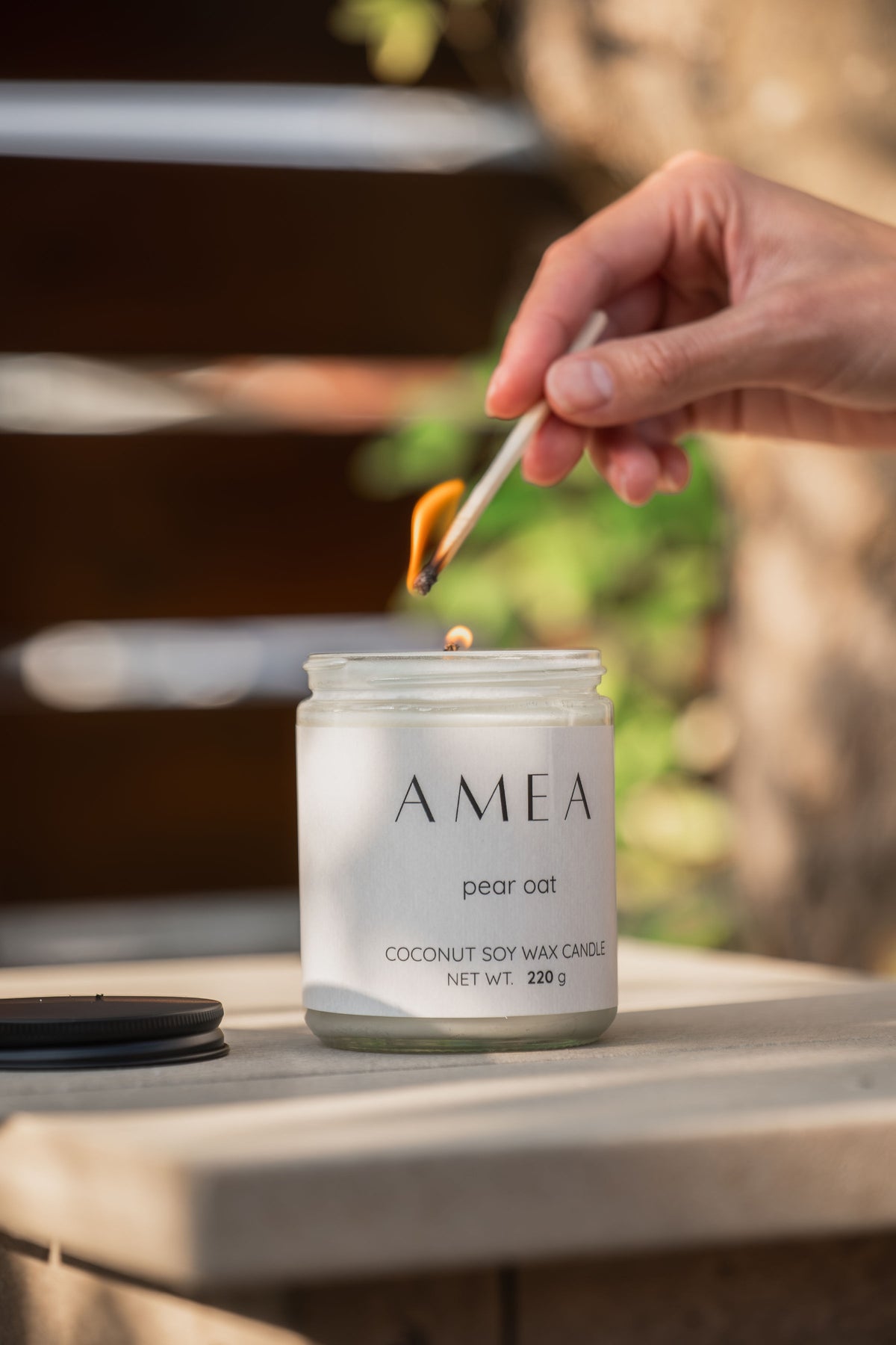 pear oat candle