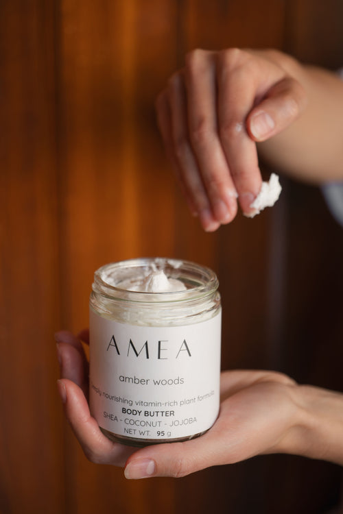 body butter - amber woods